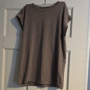 SHEIN Brown Short Sleeve Tee